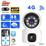 Sim Supported V380 Waterproof Wireless Dual Lens PTZ Camera