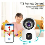 Sim Supported V380 Waterproof Wireless Dual Lens PTZ Camera